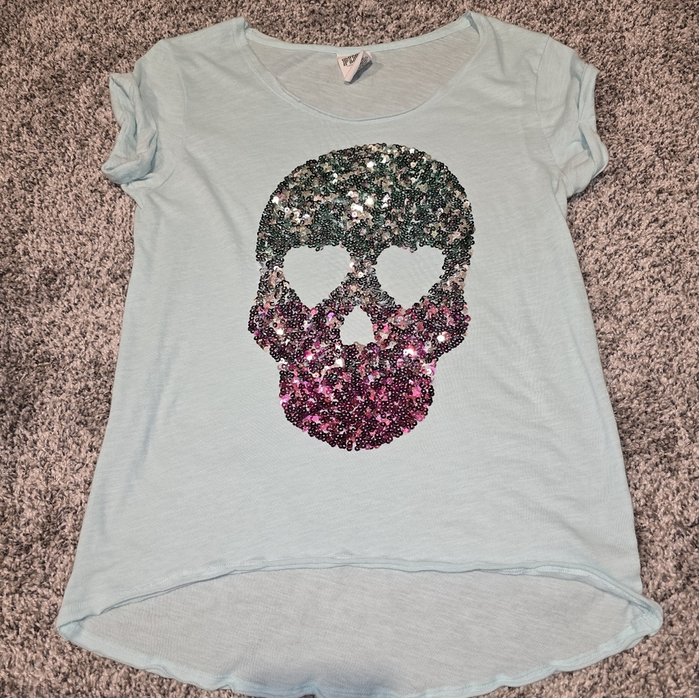 PINK Victoria's Secret Skull T